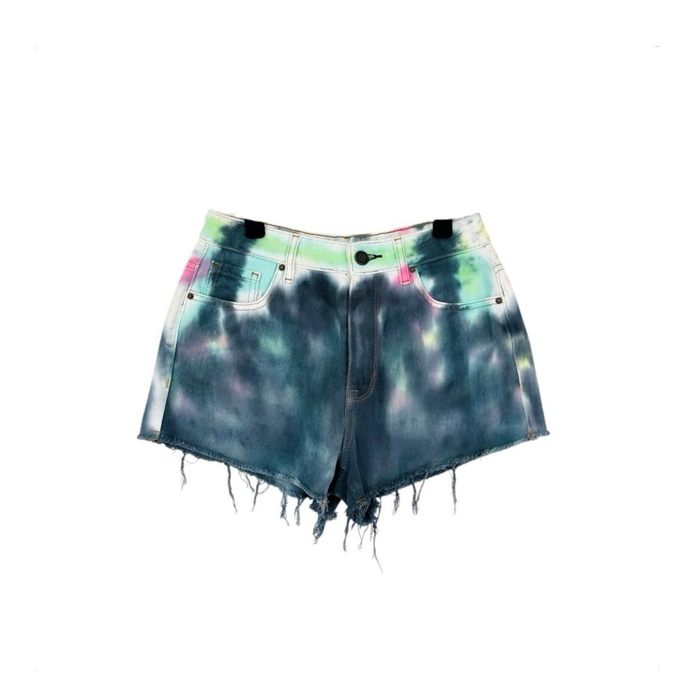 PacSun Tie Dye High Rise Festival Shorts